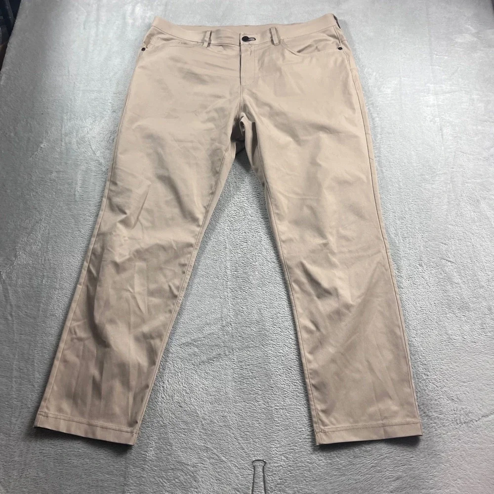 Public Rec All Day Every Day 5-Pocket Pants Mens 34x30 Khaki Tan Stretch Travel